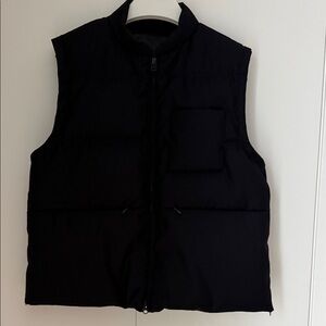 Goose Down Black Puffer Vest